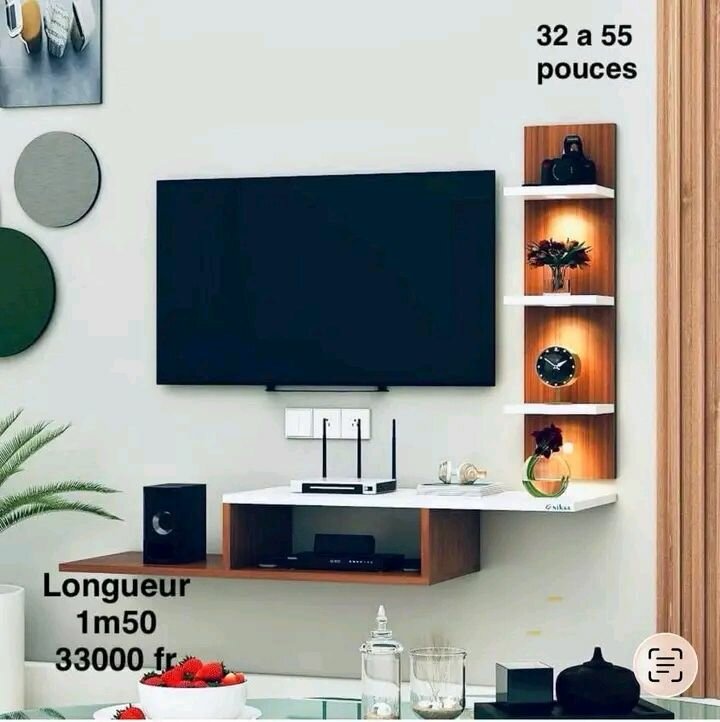 Meuble TV mural moderne
