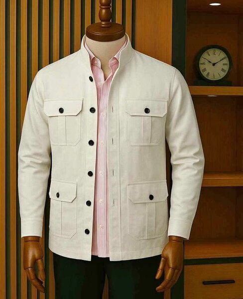 Veste en coton classique homme