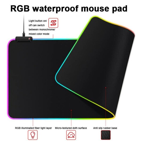 Grand Tapis de souris RGB