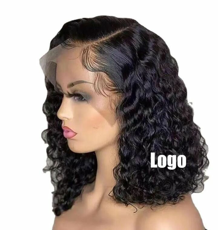 Perruque cheveux bouclés noirs