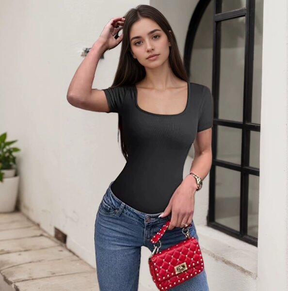 Body à manches courtes