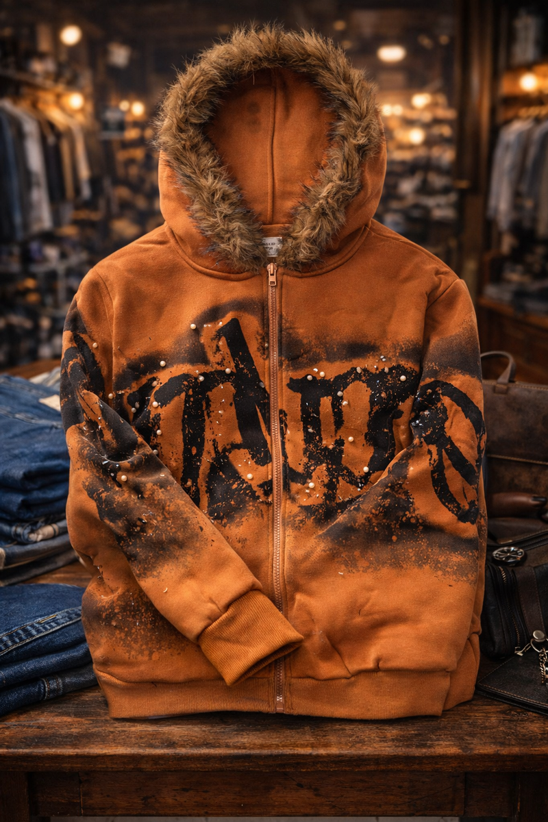 Sweat à capuche avec fourrure