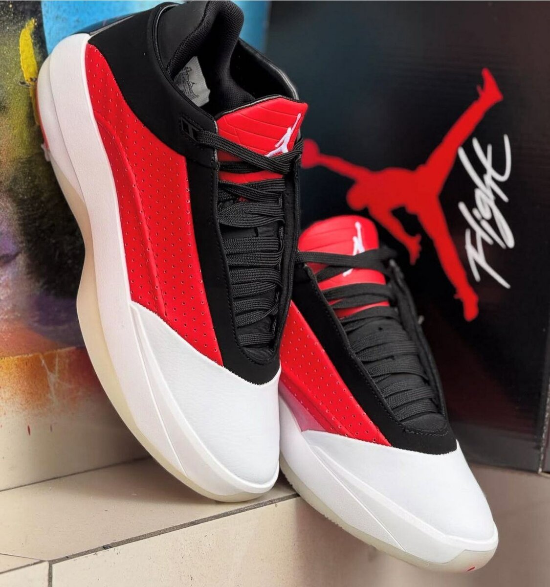 Sneakers de sport rouge et blanc