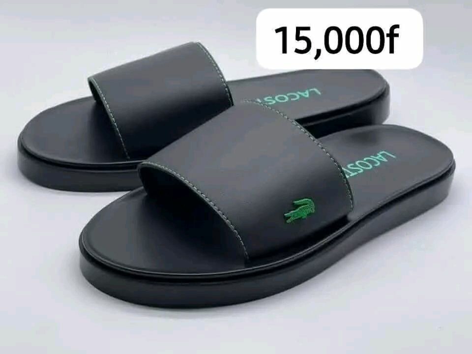 Lacoste Slides Homme Noir