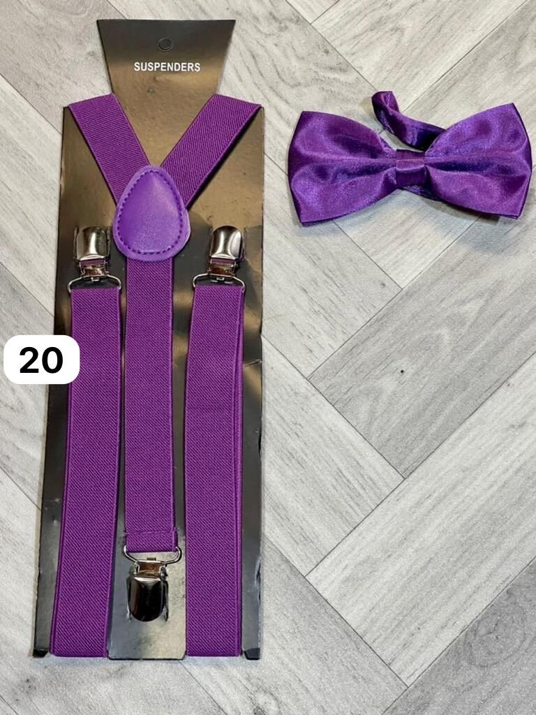 Suspenders avec nœud papillon