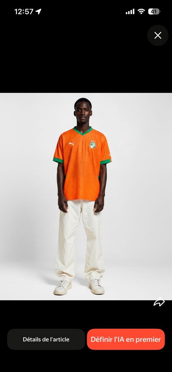 Maillot de côte divoire