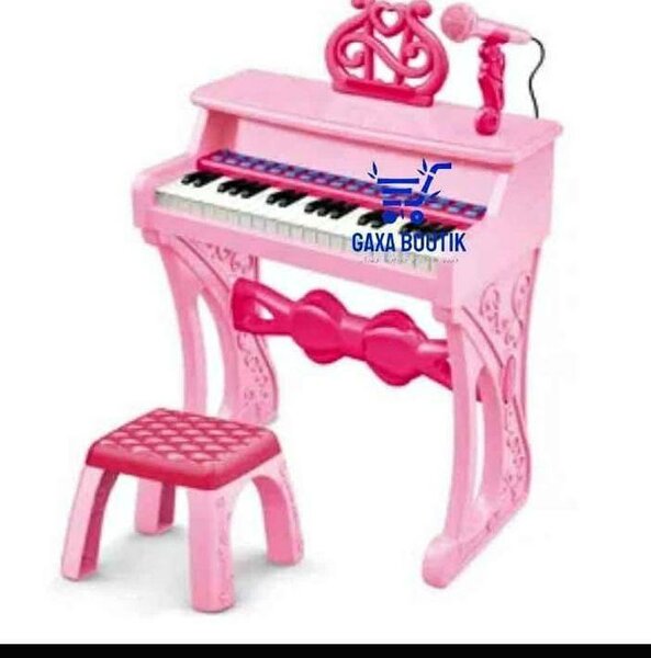 Piano jouet avec micro rose