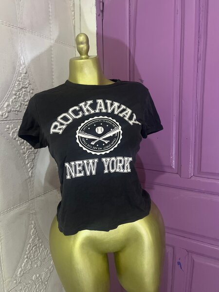 T-shirt Noir Rockaway New York