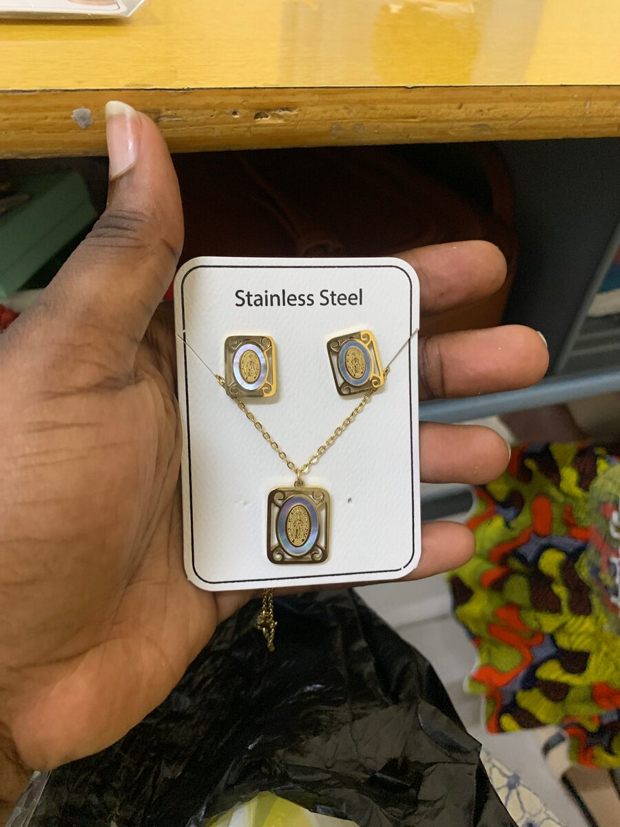 Ensemble de bijoux en acier inoxydable