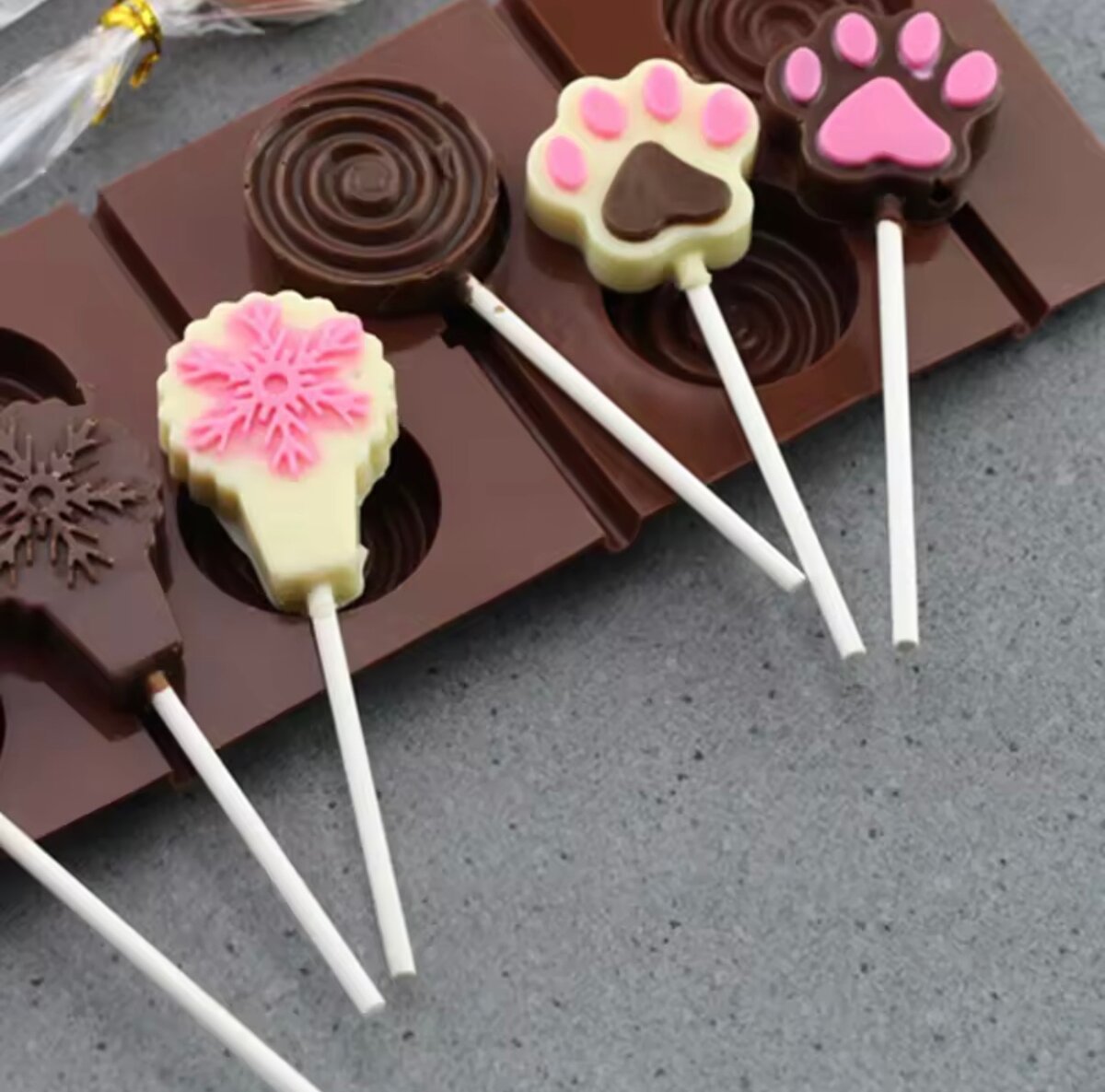 Bâtons de sucette en papier