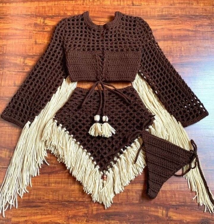 Ensemble crochet 3 pièces pour femme