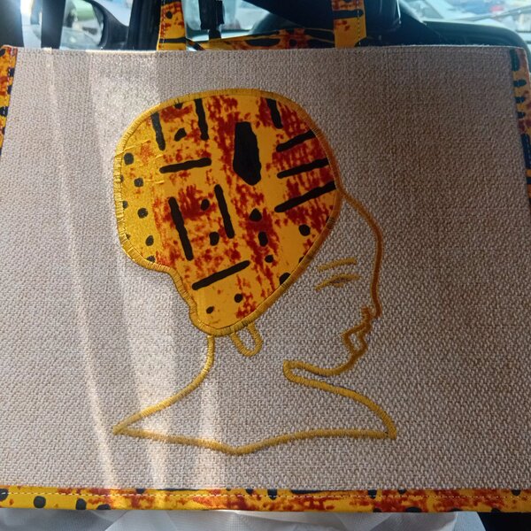 Sac cabas motif africain