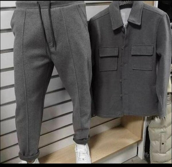 Ensemble survêtement gris homme
