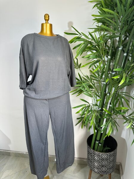 Ensemble Confort Gris Femme