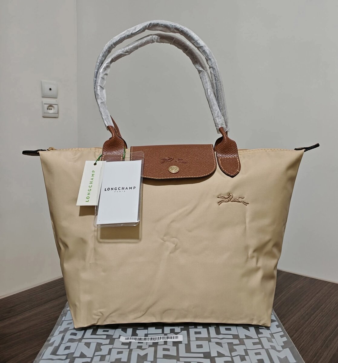 Sac cabas Longchamp Le Pliage Cuir
