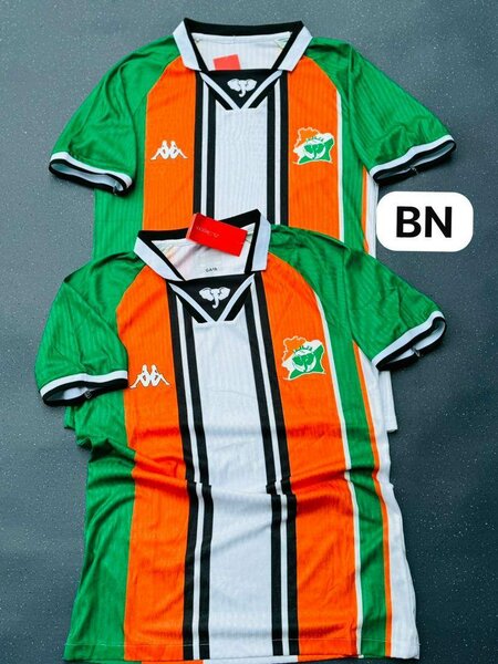 Maillot de Football Vert et Orange