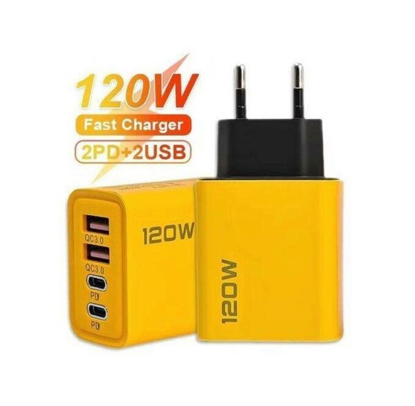 Chargeur rapide 120W 2PD+2USB