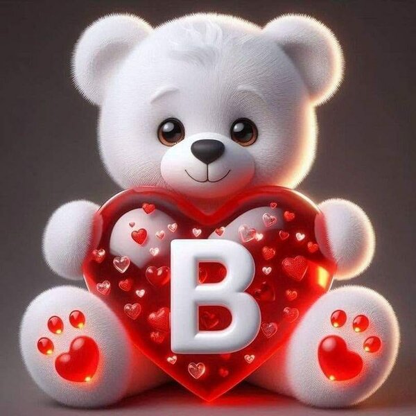 Ours en peluche avec coeur rouge personnalisé