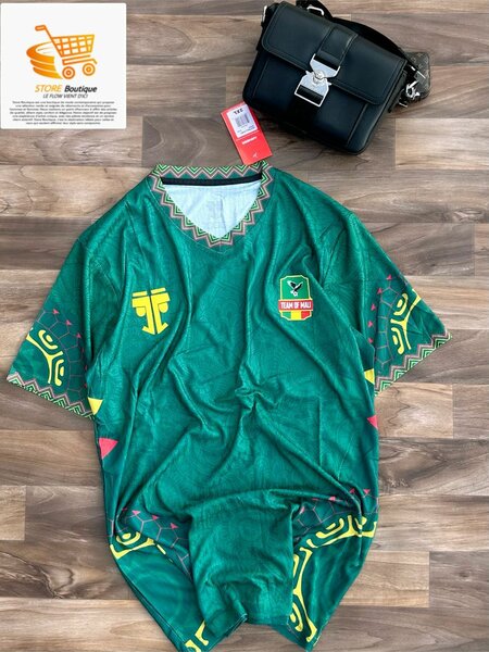 Maillot Vert Équipe de Foot
