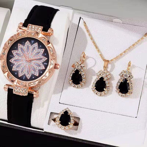 Ensemble Montre et Bijoux Luxe