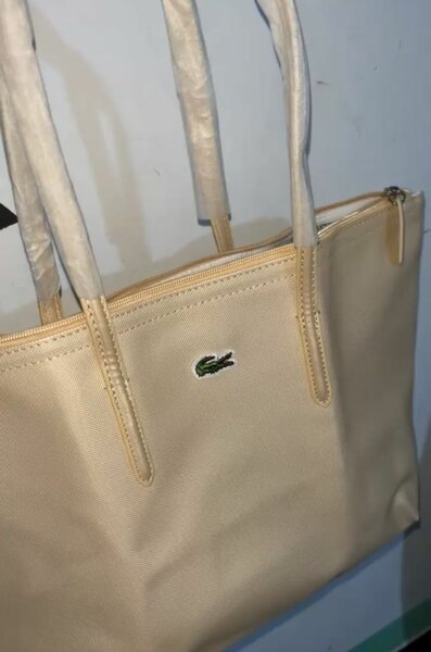 Sac cabas Lacoste en cuir - Plusieurs couleurs