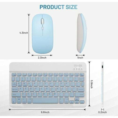 Clavier sans fil et souris pour iOS, Android, Windows