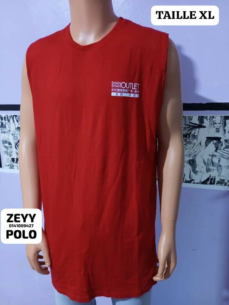 Débardeur Rouge Imprimé XL