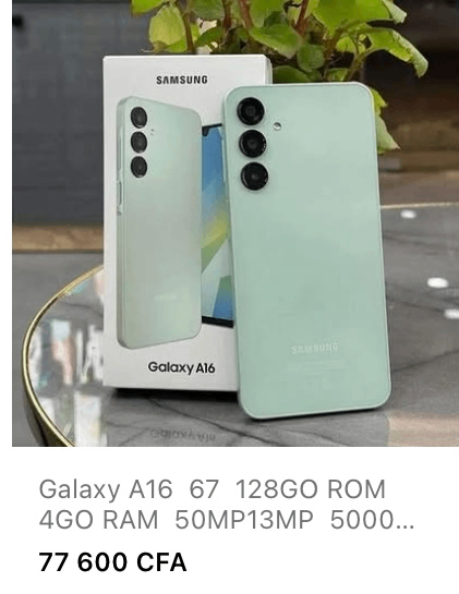 Samsung Galaxy A16 128Go Vert