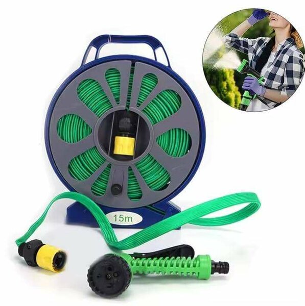 Enrouleur de tuyau 15m jardin