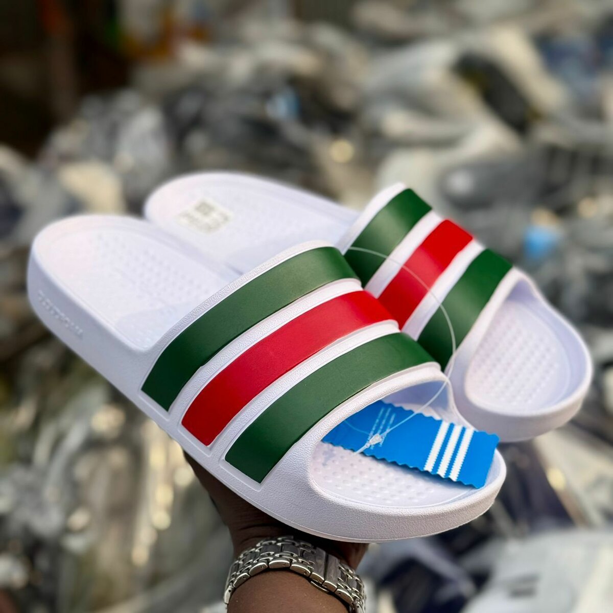 Adidas Slide Blanche pour Homme