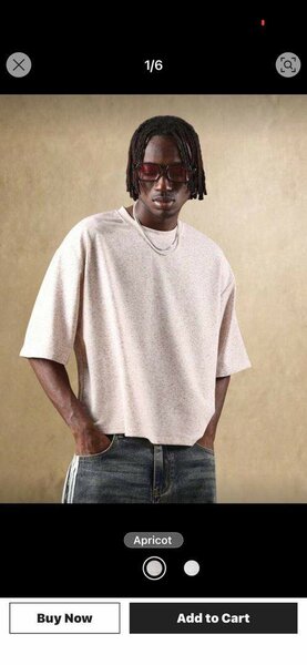 T-shirt oversize, crop