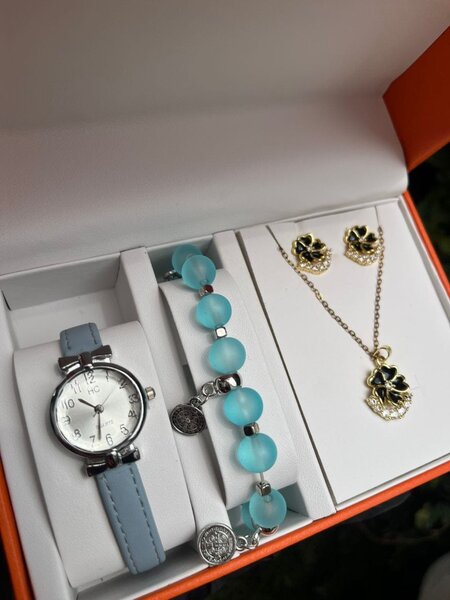 Ensemble Montre et Bijoux Femme