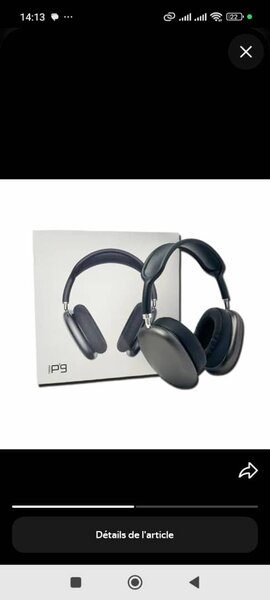 Casque Bluetooth P9 Stéréo