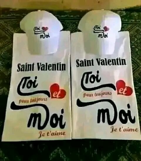 Ensemble T-Shirt Couple Saint Valentin