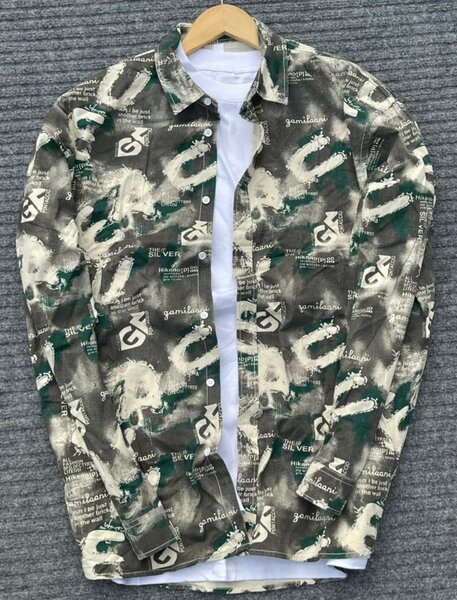 Chemise style graffiti homme