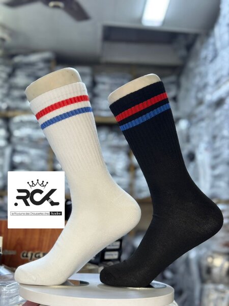 Chaussettes sport rayées