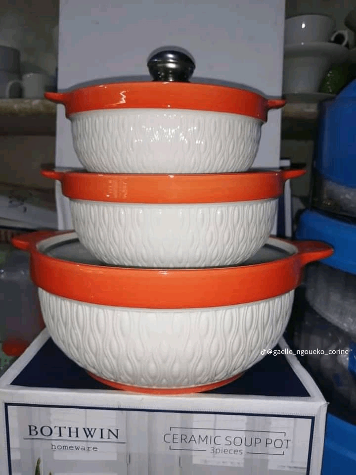 Ensemble de Marmites en Céramique