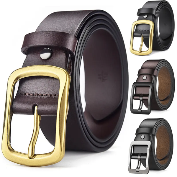 Ceinture en cuir véritable pour homme