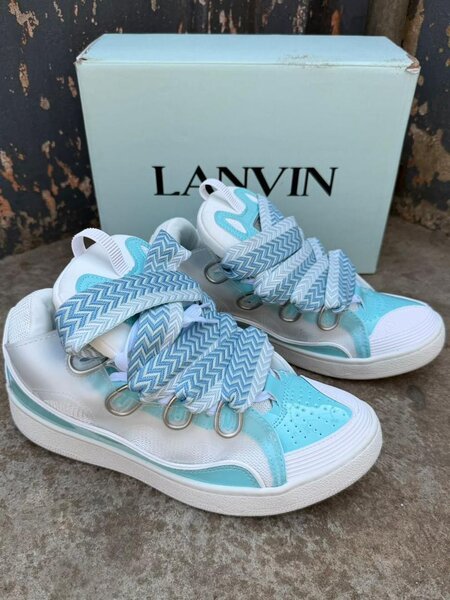 Lanvin Blue High-Top Sneakers