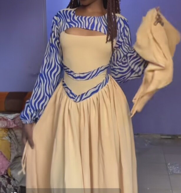 Robe élégante à motifs