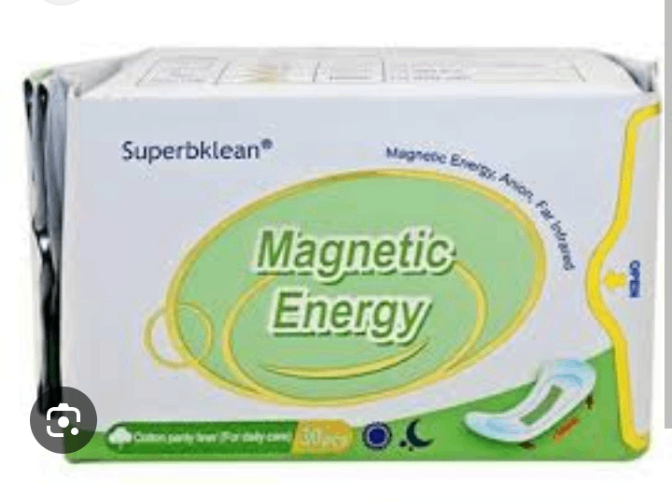 Serviette hygiénique magnétique