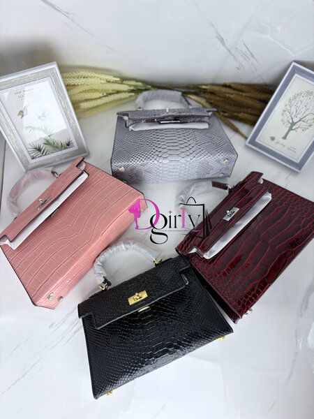 Sac à Main Cuir Croco Luxe