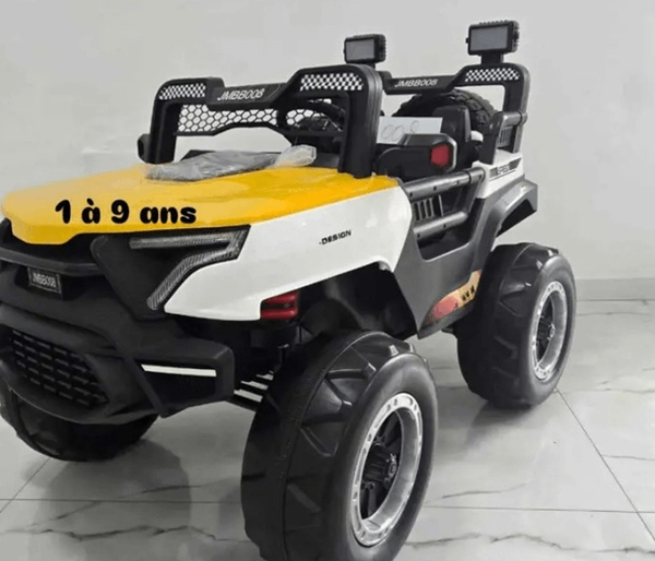 Voiture électrique pour enfants UTV noir et jaune