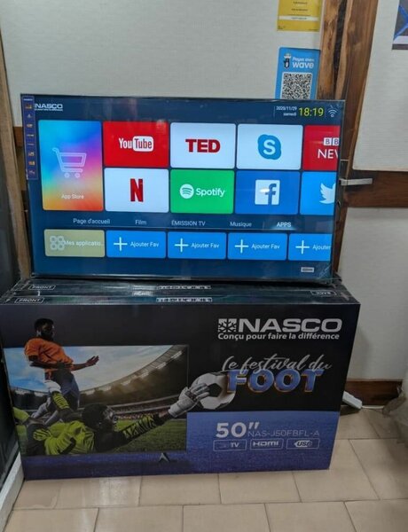 Téléviseur NASCO 50 pouces HDMI