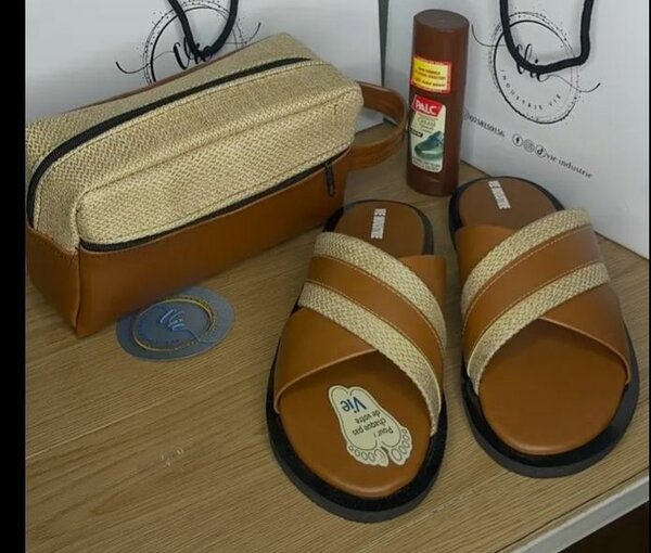 Sandales en cuir + sac
