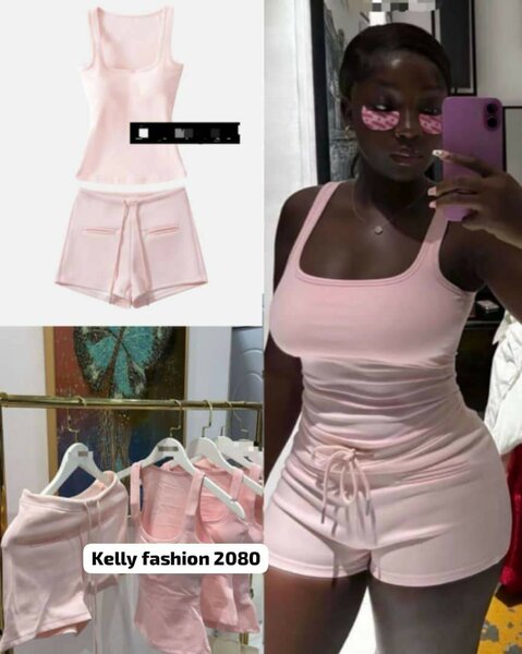 Ensemble décontracté rose