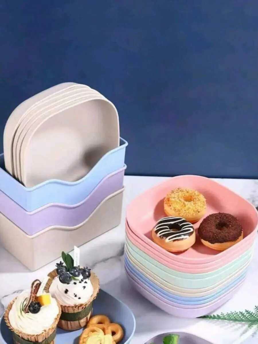 Assiettes en paille de blé