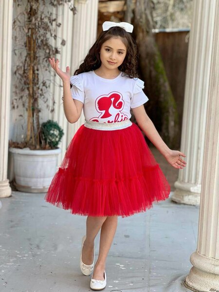 Jupe Tutu Rouge Fille