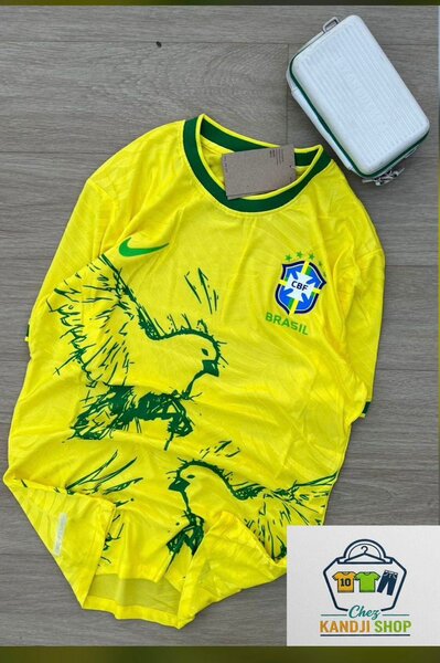 Maillot de football Brésil Nike jaune