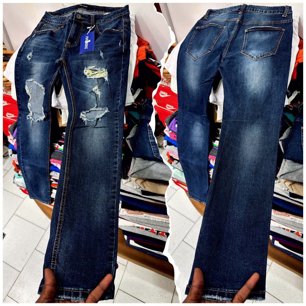 Jeans déchirés pour hommes